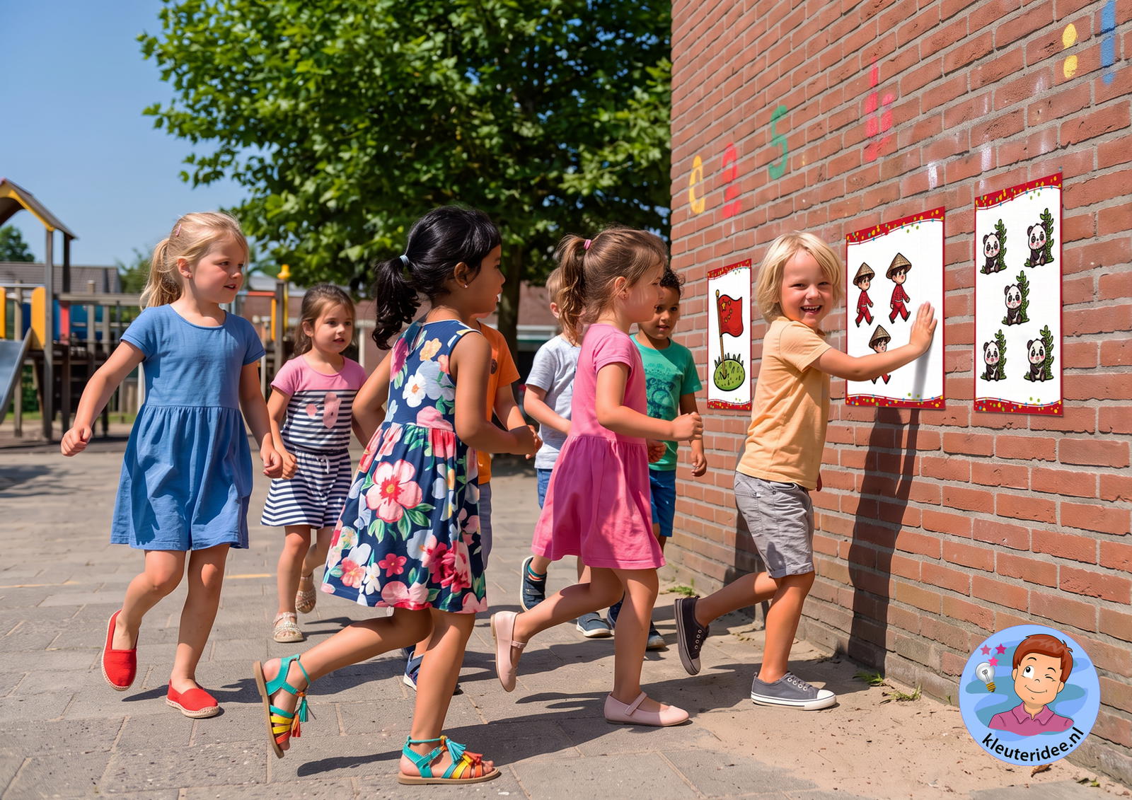 Telpakket thema China, bewegend leren, rekenen, tellen, kleuteridee 